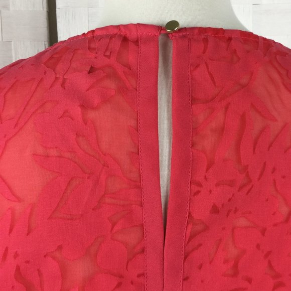 ❗️SOLD❗️Liz Claiborne Tropical Sheer top - Picture 4 of 6